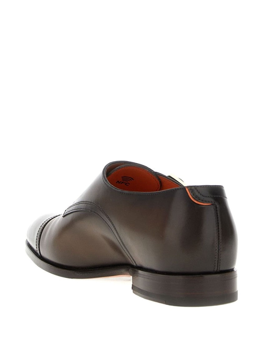 Santoni Leather Mocassin