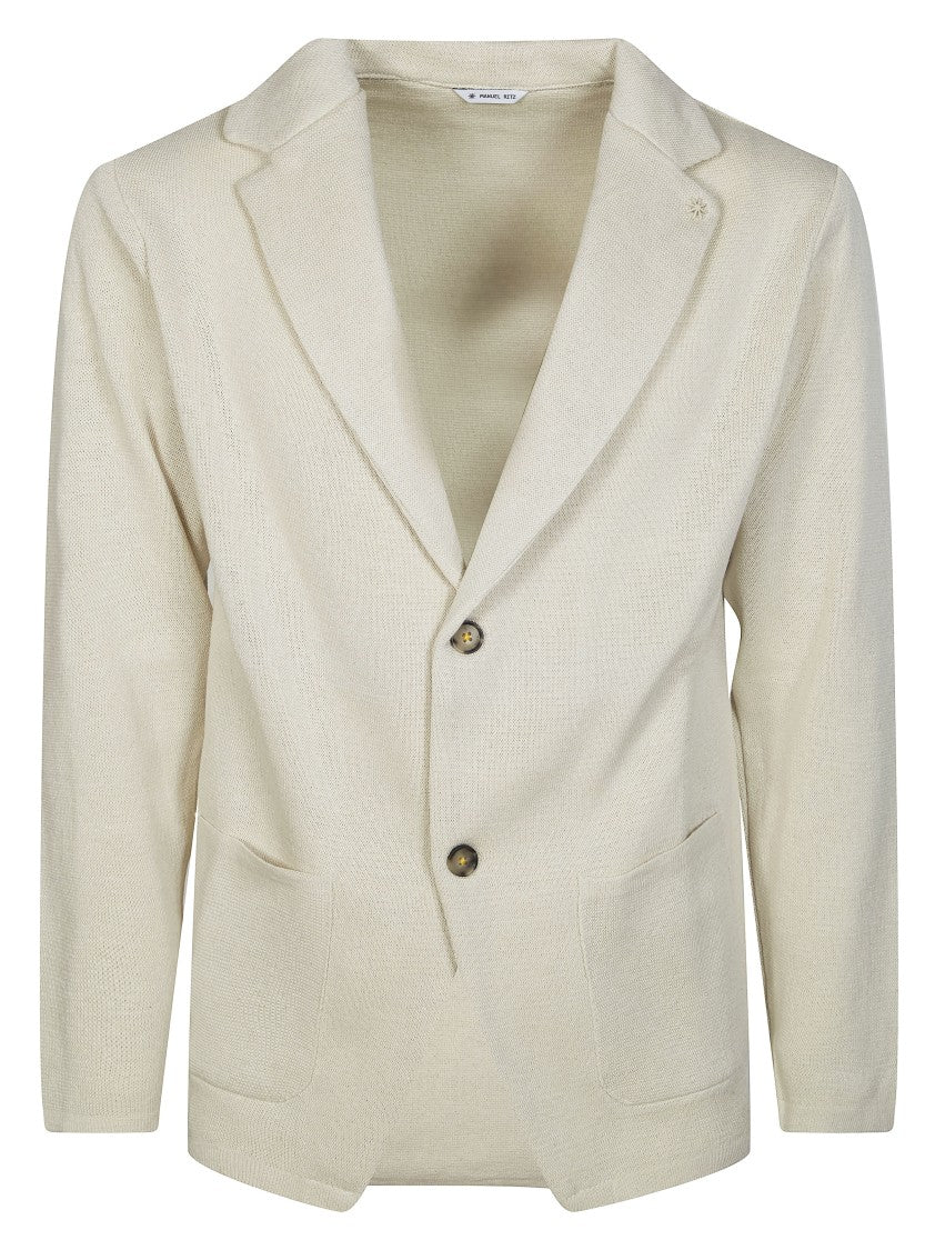 Manuel Ritz Relaxed Single Breasted Knit Jacket