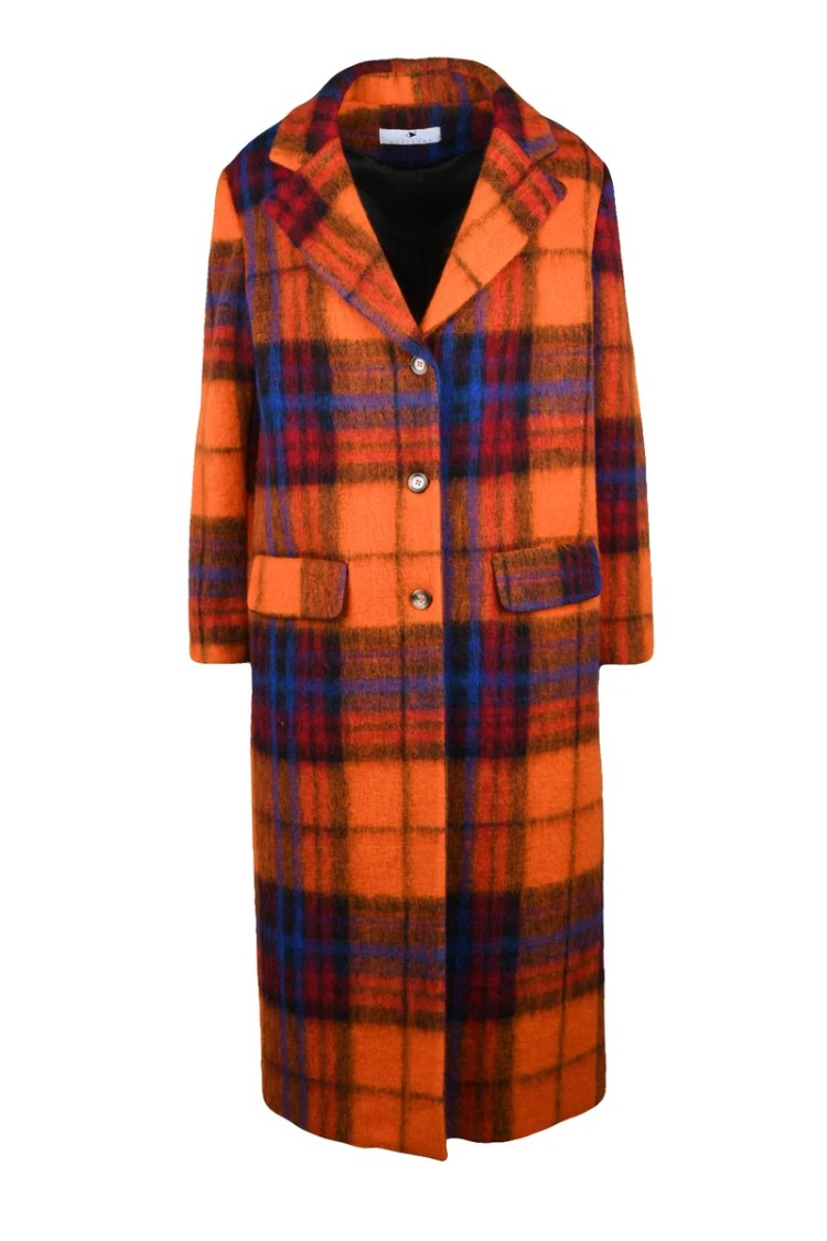 Oliver Horigamy Long Coat - Orange