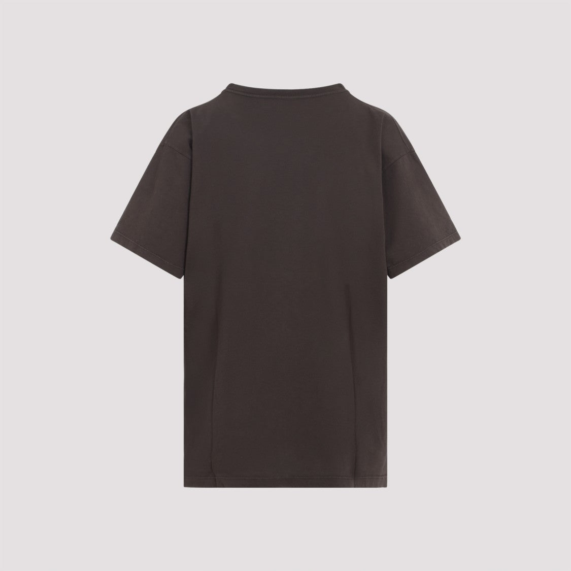 Maison Margiela Relaxed-Fit Brown Cotton T-Shirt With Subtle Graphic Detail