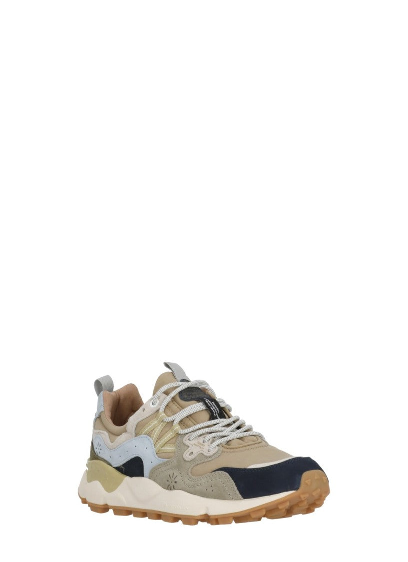 Flower Mountain Beige Yamano 3 Suede Inserts Sneakers