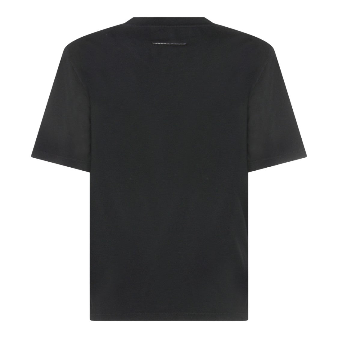 Mm6 By Maison Margiela Short-Sleeved T-Shirt With Glossy Tape Detail