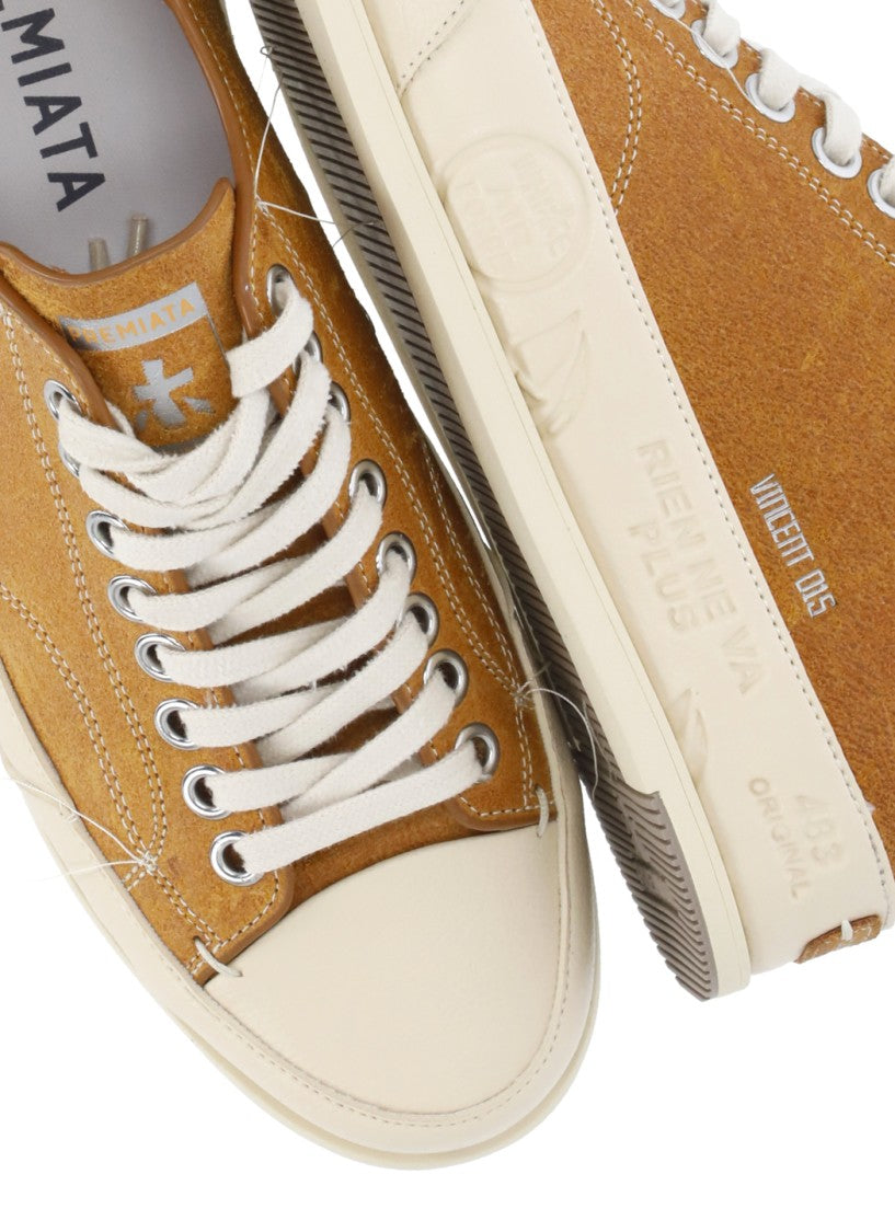 Prmt Ocra Vince 015 Lettering Leather Sneakers