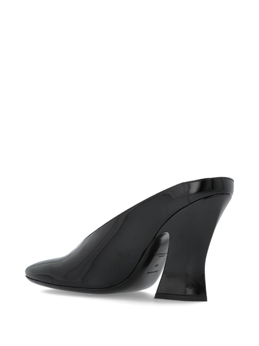 Givenchy Black Minimalist Flat Open Toe Sandals