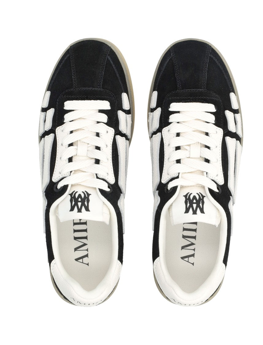 Amiri Pacific Bones Black Suede Rubber Sneakers