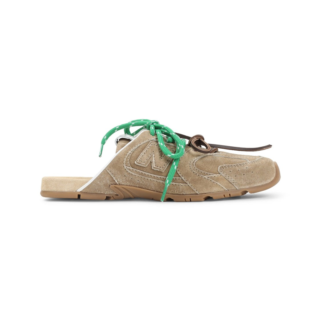 Miu Miu Slip-On Sneakers In Leather With Decorative Laces