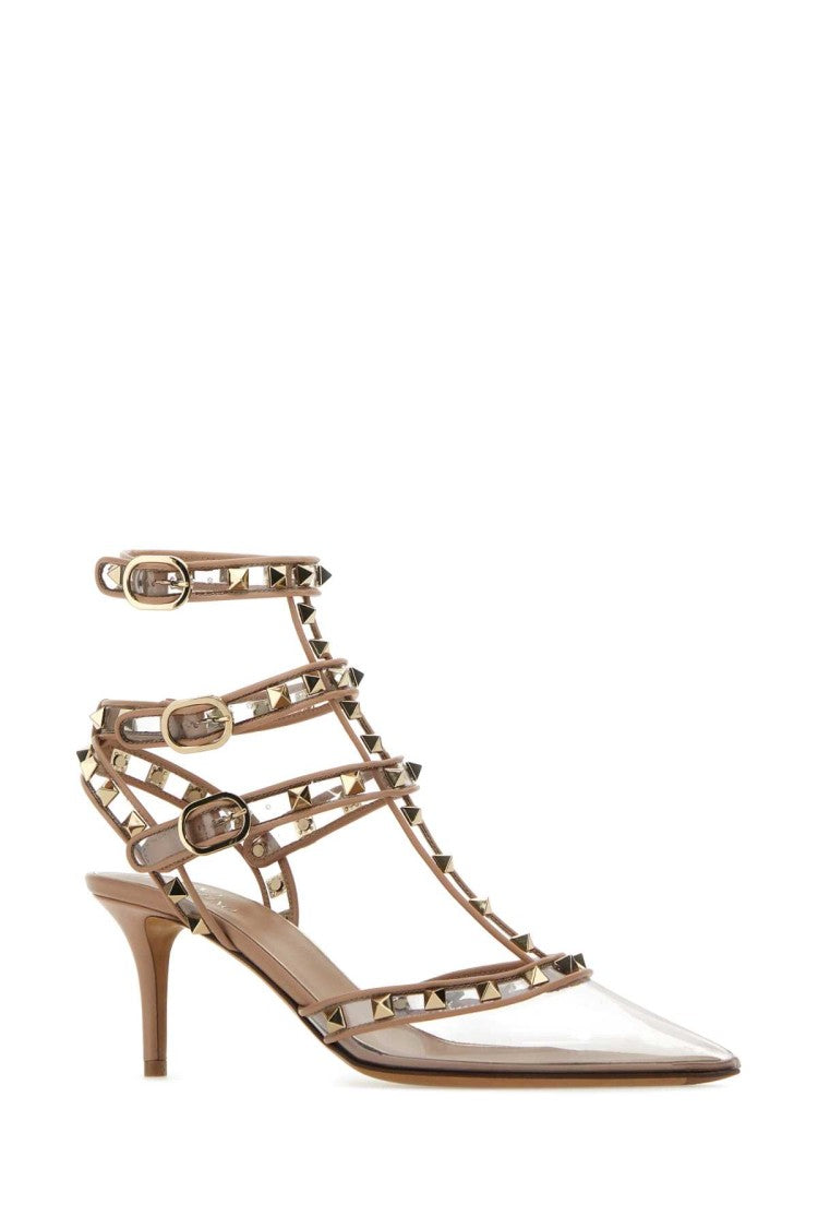 Valentino Garavani Pvc And Leather Rockstud Pumps