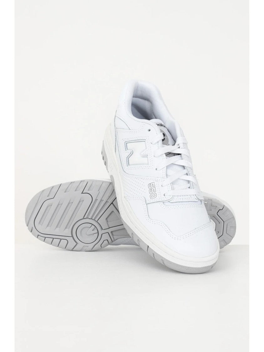 New Balance White Leather Basketball Sneakers