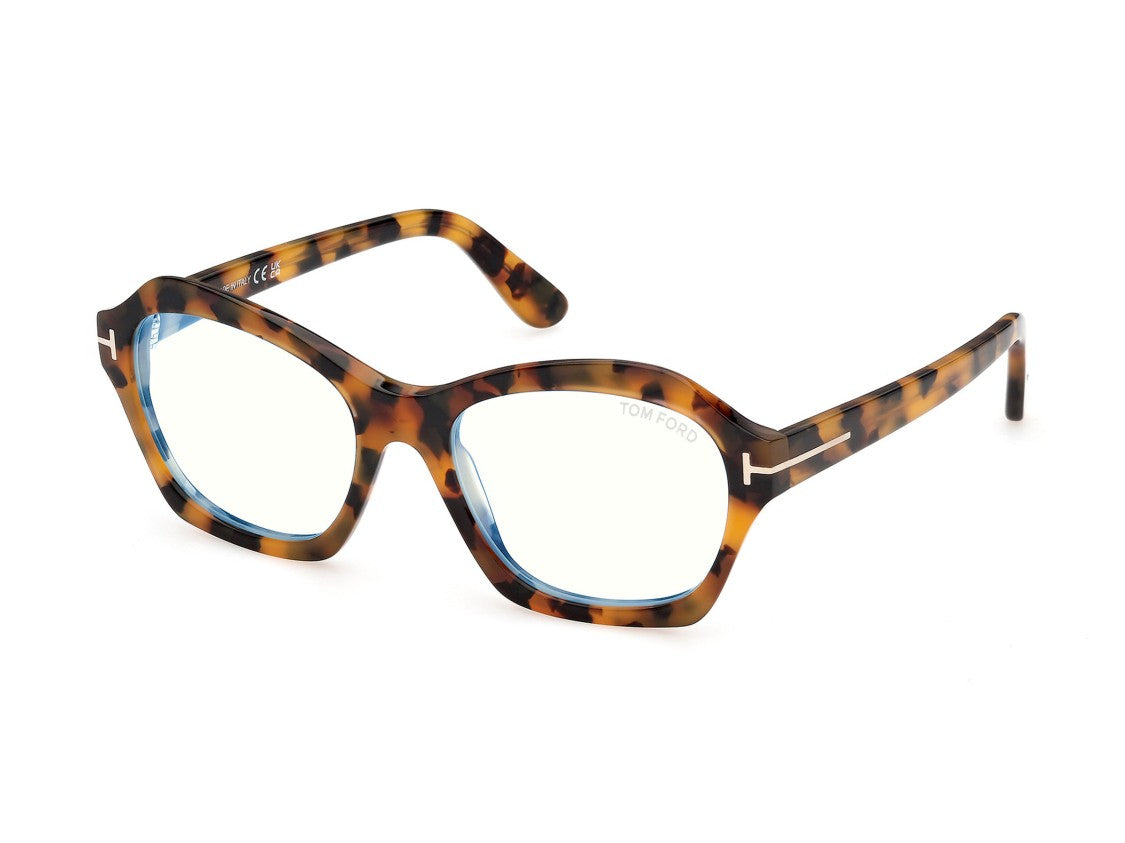 Tom Ford Ft6193-B Oversized Tortoiseshell Metallic Square Sunglasses