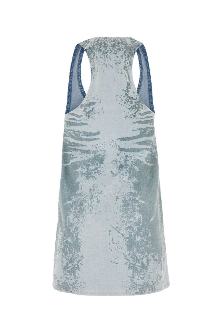 Diesel Printed Denim Mini Dress