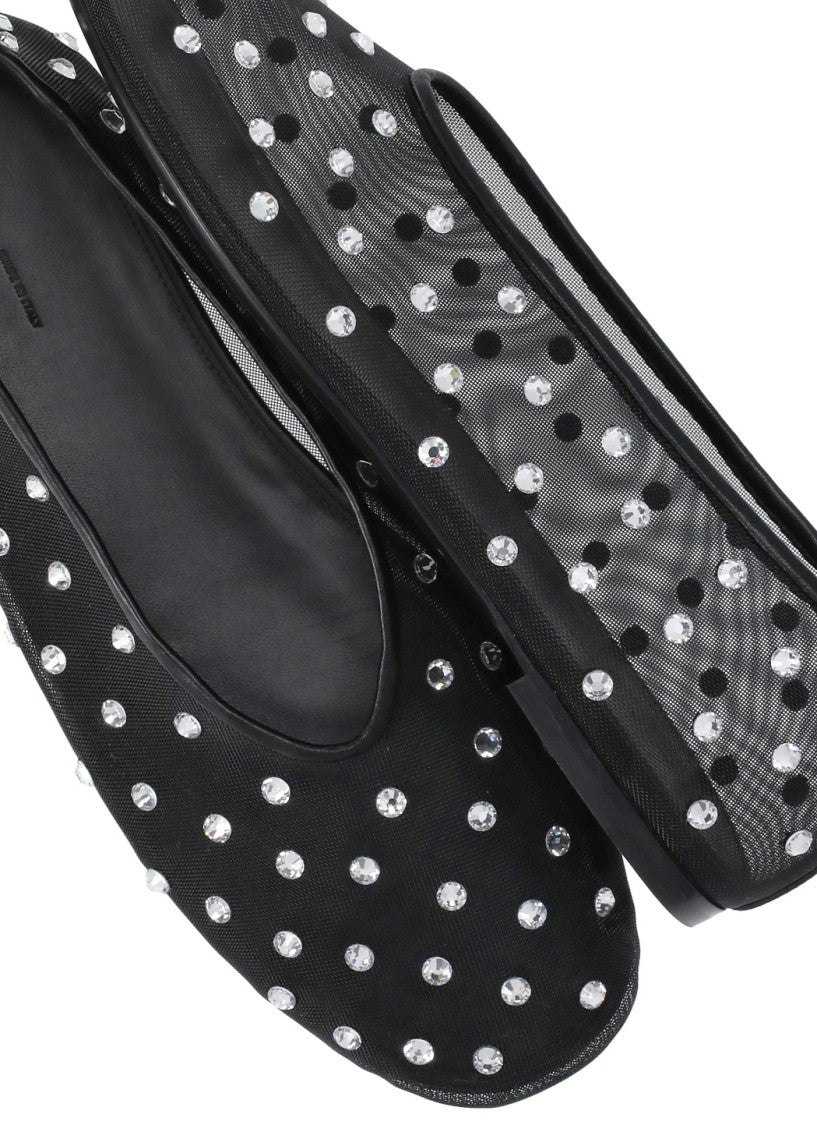 Khaite Black Marcy Flats Ballet Shoes