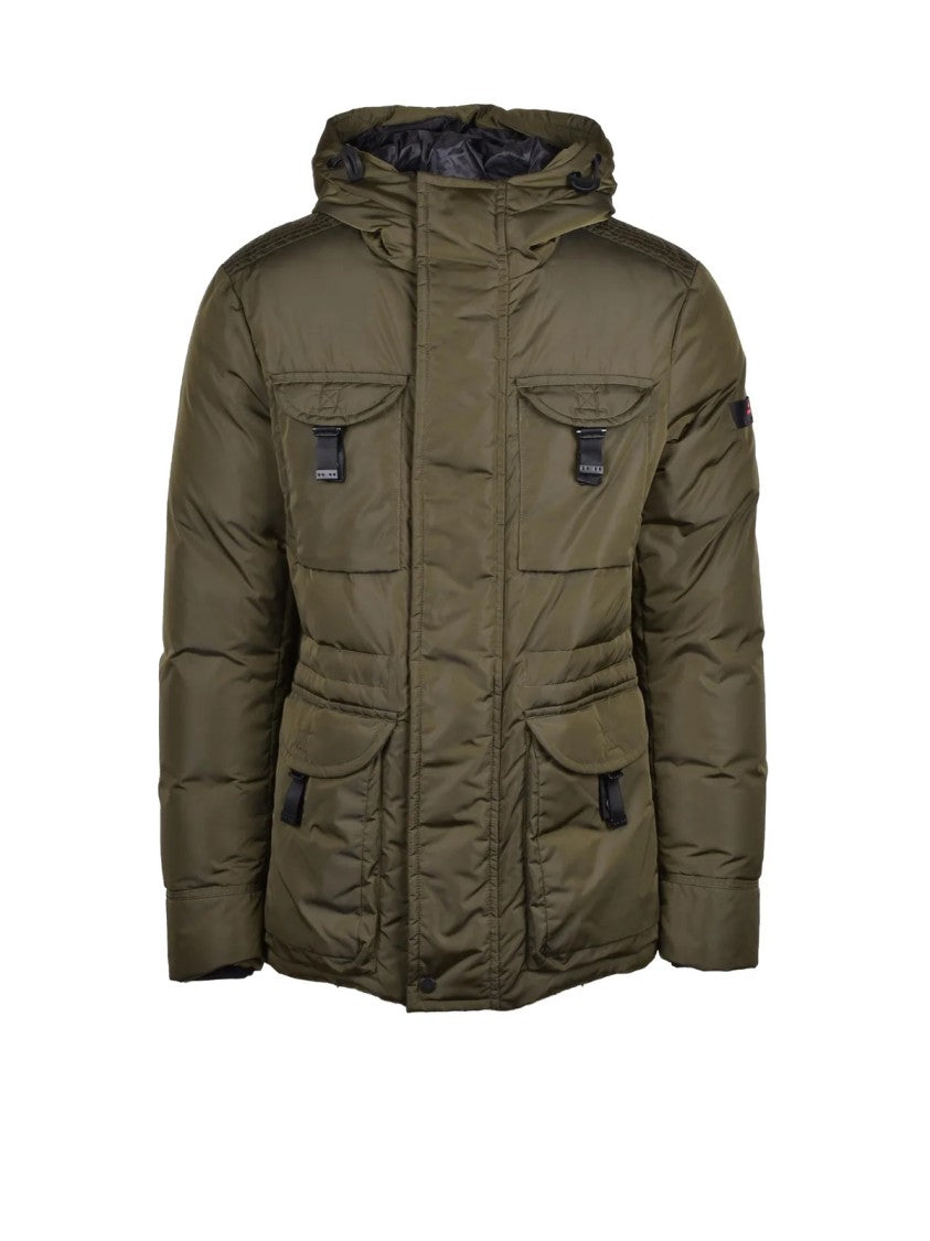 Peuterey Functional Military Green Parka With Recycled Down Insulation