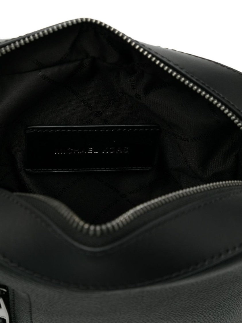 Michael Kors Textured Surface Crossbody Bag With Silver-Tone Logo Plaque