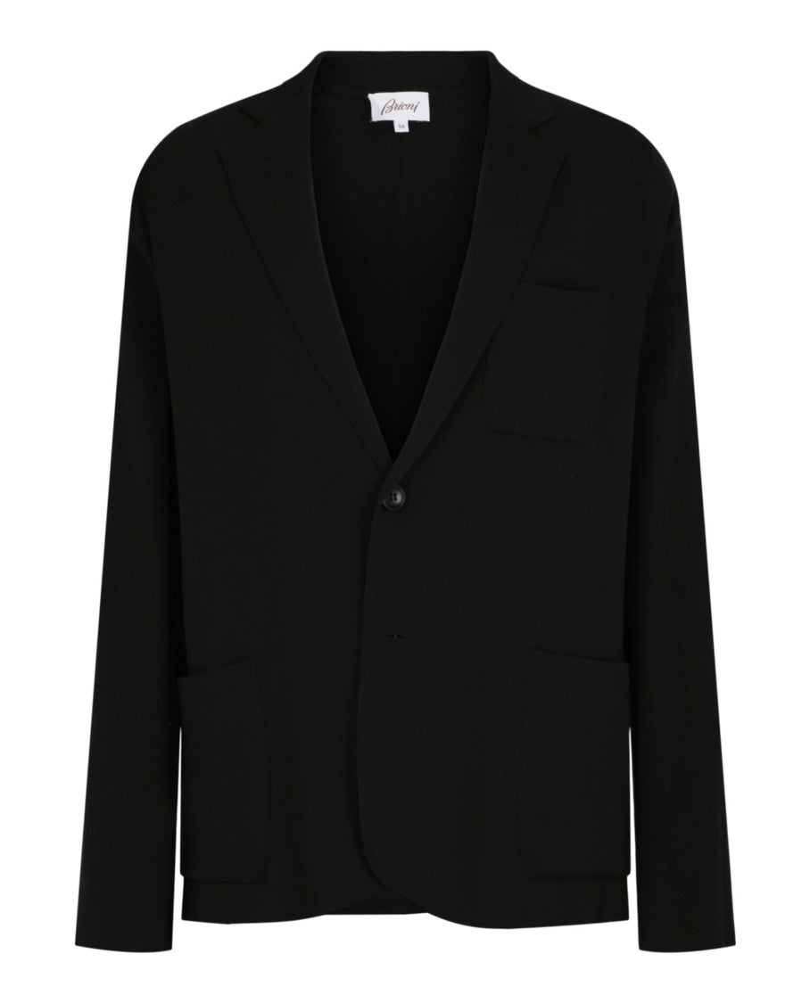 Brioni Knit Single-Breasted Blazer