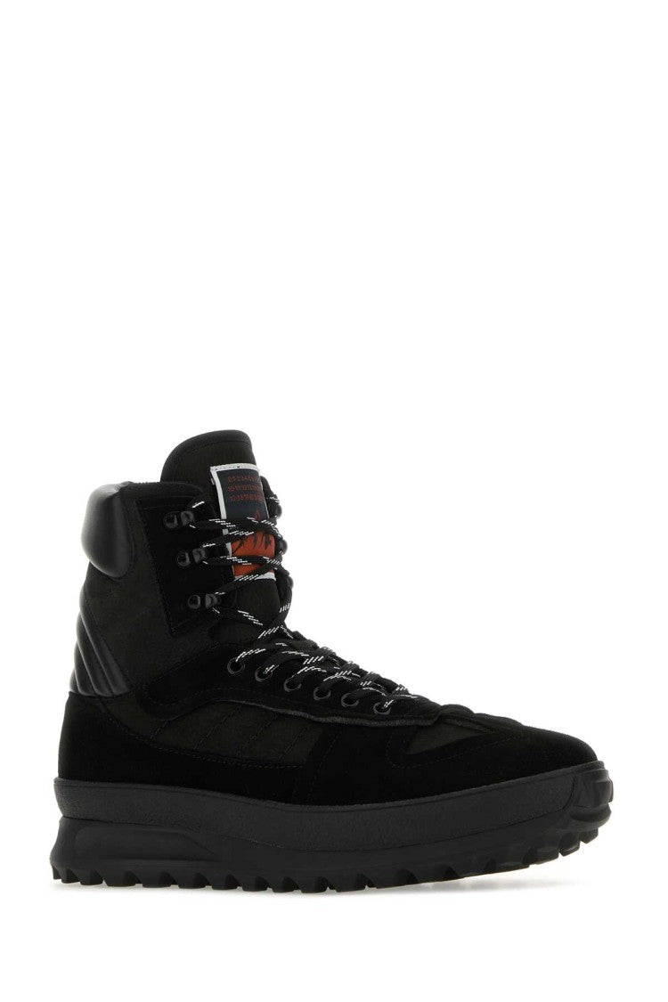 Maison Margiela Black Leather Climber Sneakers