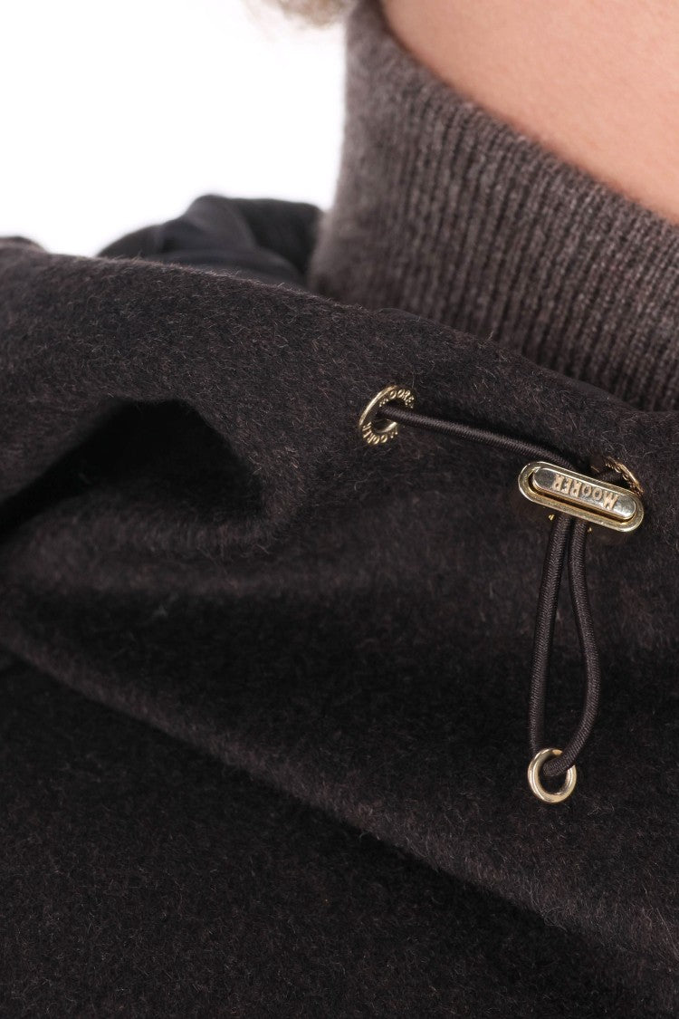 Moorer Baby Cashmere Down-Padded Wool-Cashmere Bomber Jacket