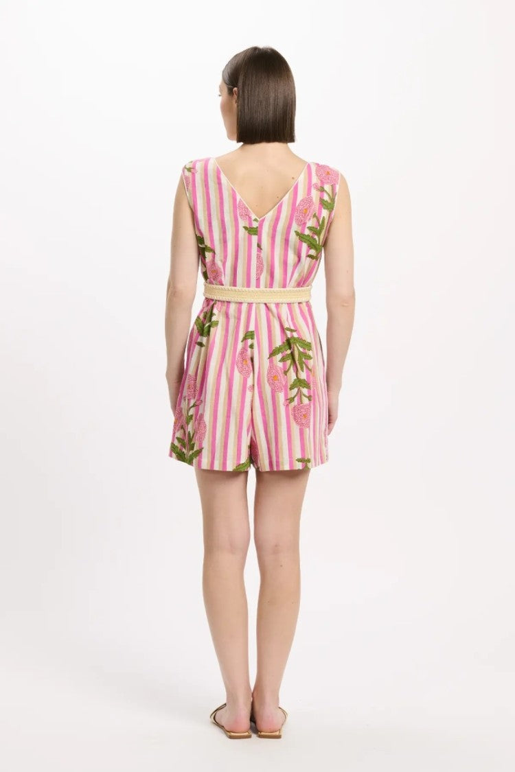 Miss June Robin Playsuit Pink