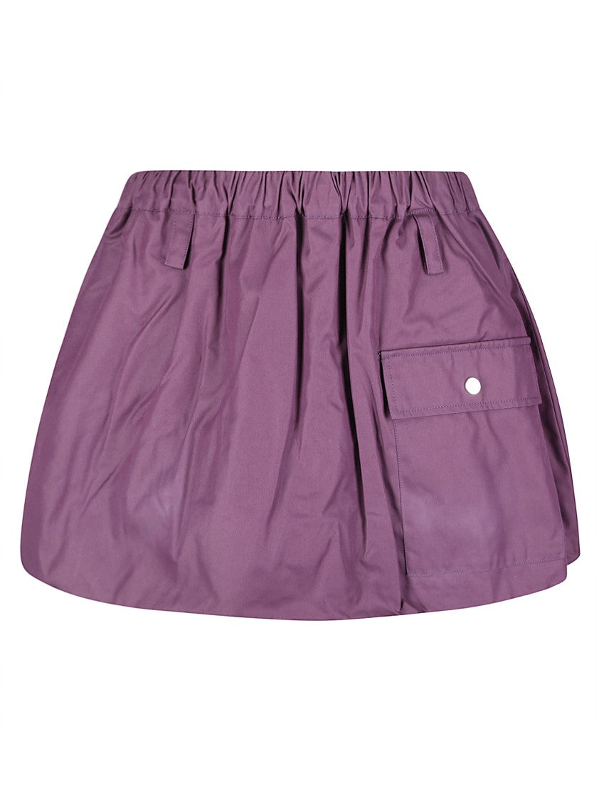 Baum Und Perdgarten Cotton Mini Skirt With Internal Ruffle
