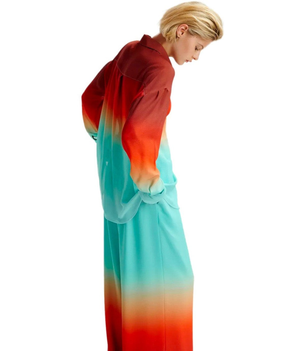 Essentiel Antwerp Hug Tie Dye Orange Pants