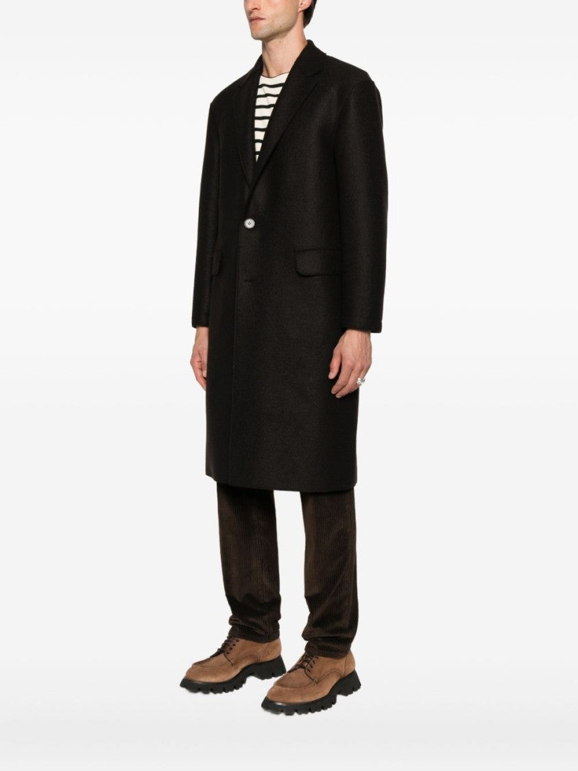 Harris Wharf London Tailored Long Coat With Classic Lapel