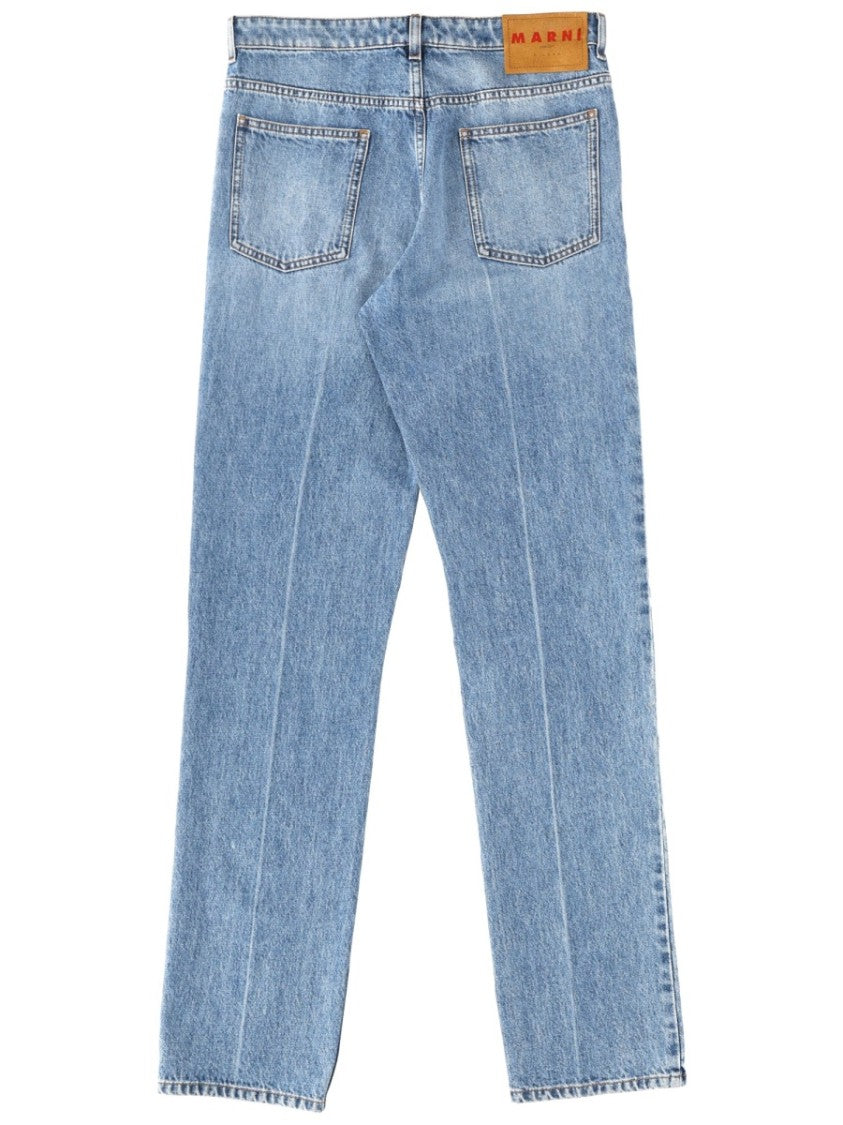 Marni Blue Straight-Fit Denim Jeans