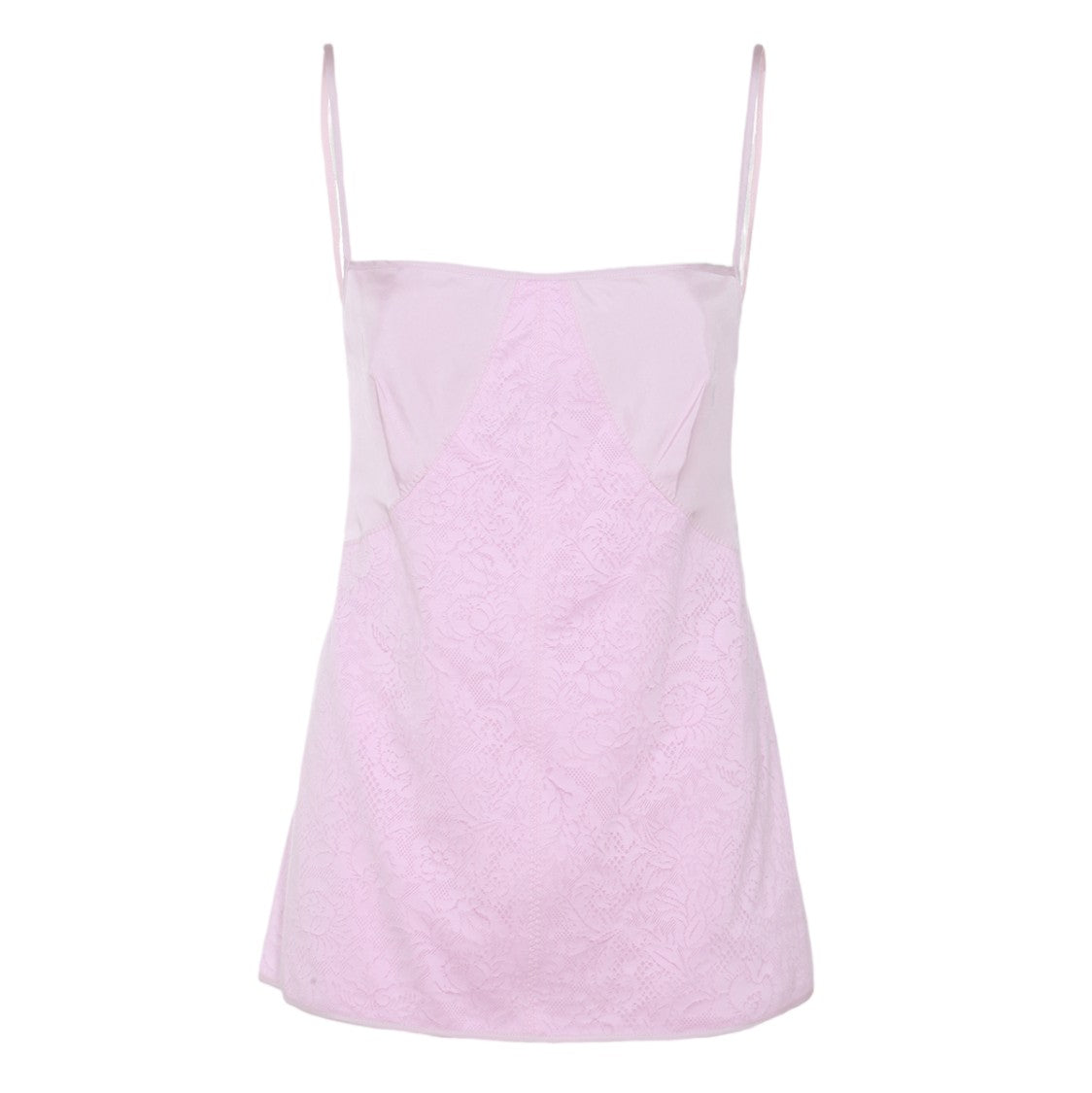 Jil Sander Floral Lace Top With Spaghetti Straps