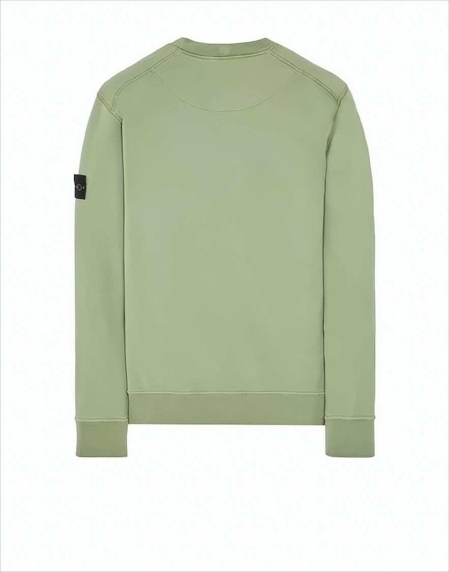 Stone Island Minimalist Long-Sleeve Sweatshirt With Distinctive Patch Logo