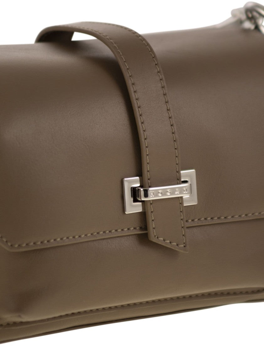 Hogan Small Leather Flap Bag