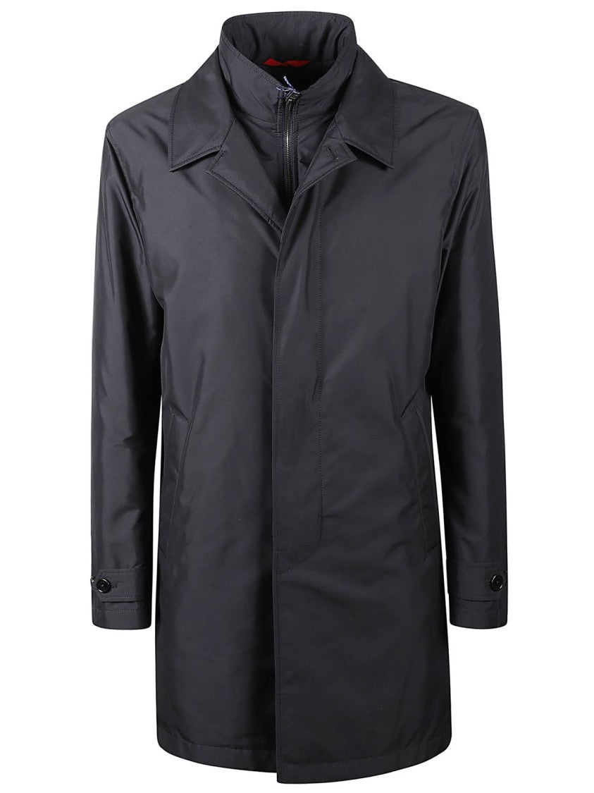 Fay Black Morning Coat With Classic Collar
