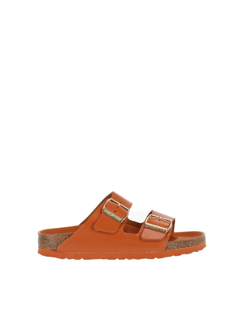 Birkenstock Kurkuma Arizona Natural Leather Slide Sandal