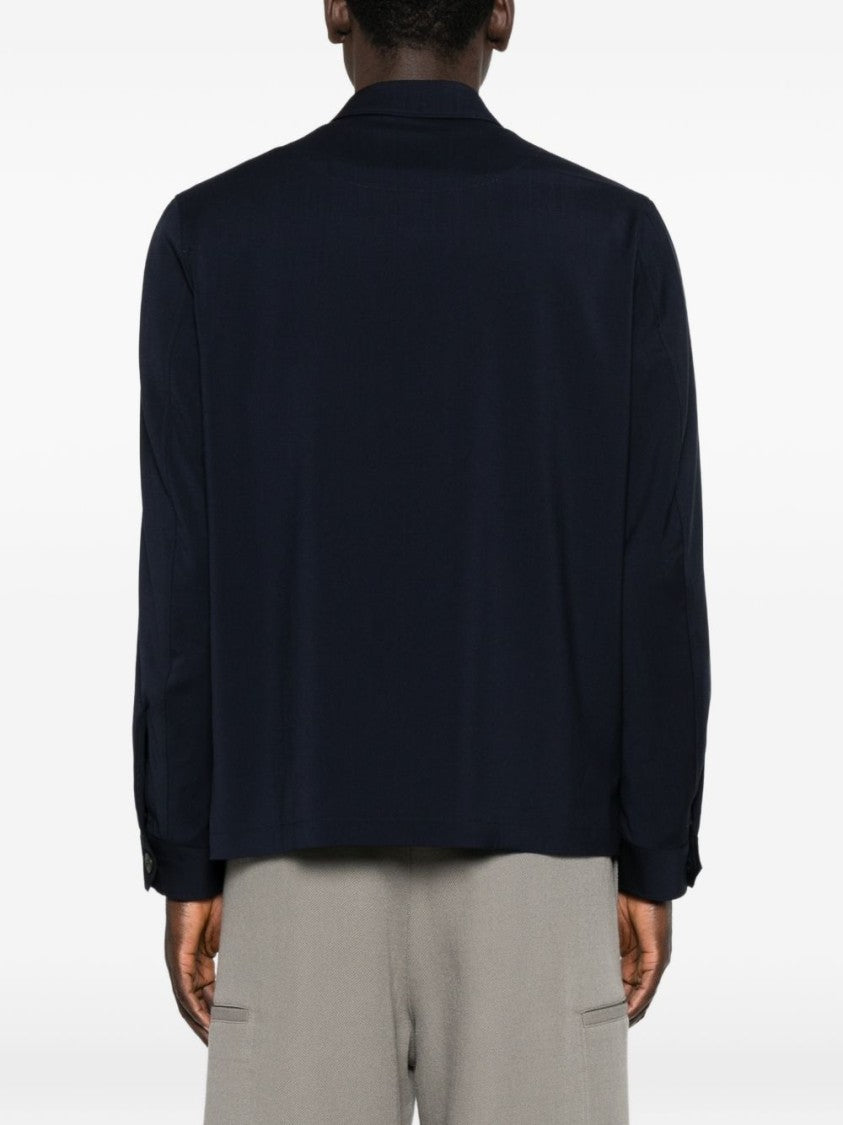 Luigi Bianchi Brando Minimalist Tailored Flap Jacket