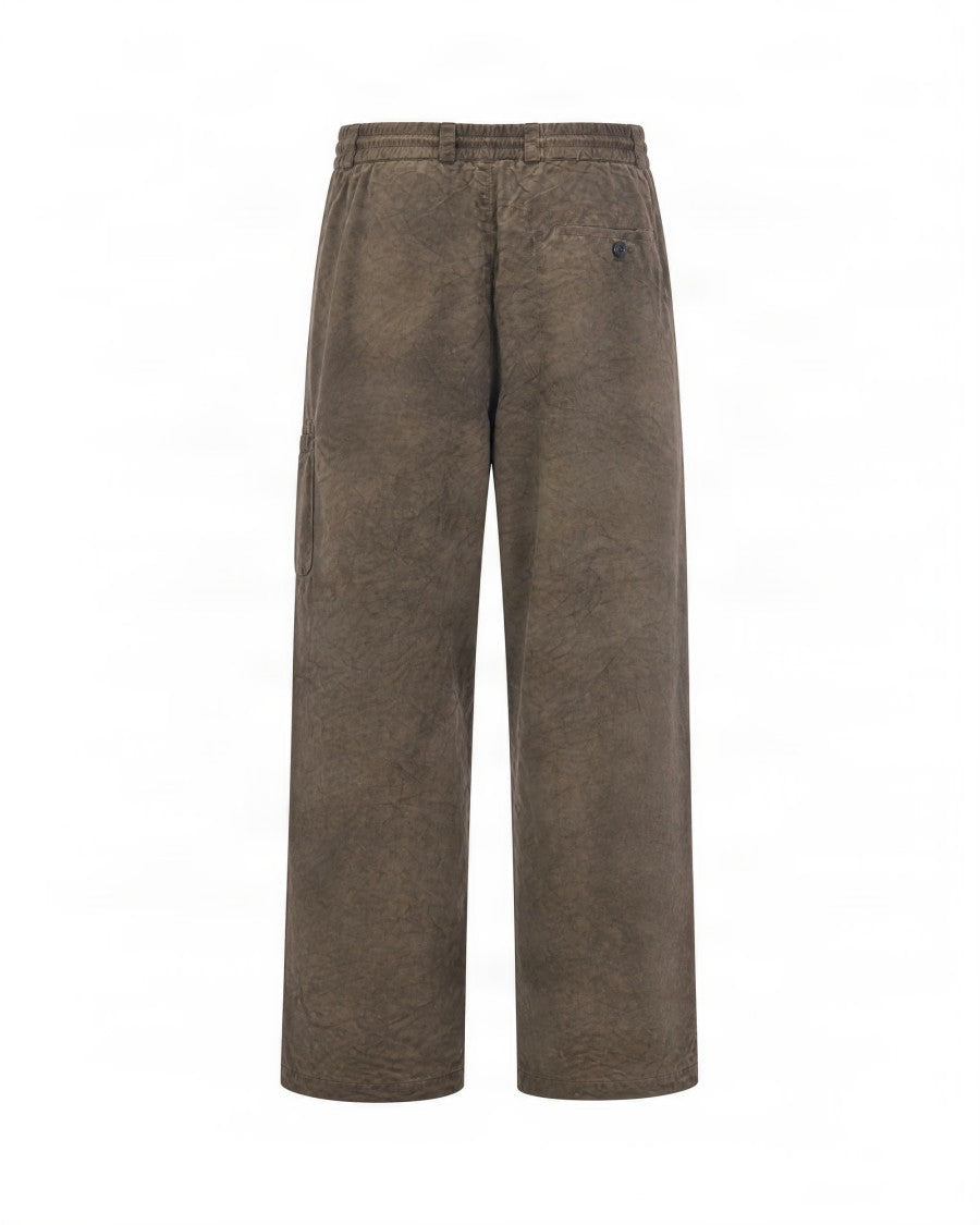 C.P. Company Olive Green Straight-Leg Pants