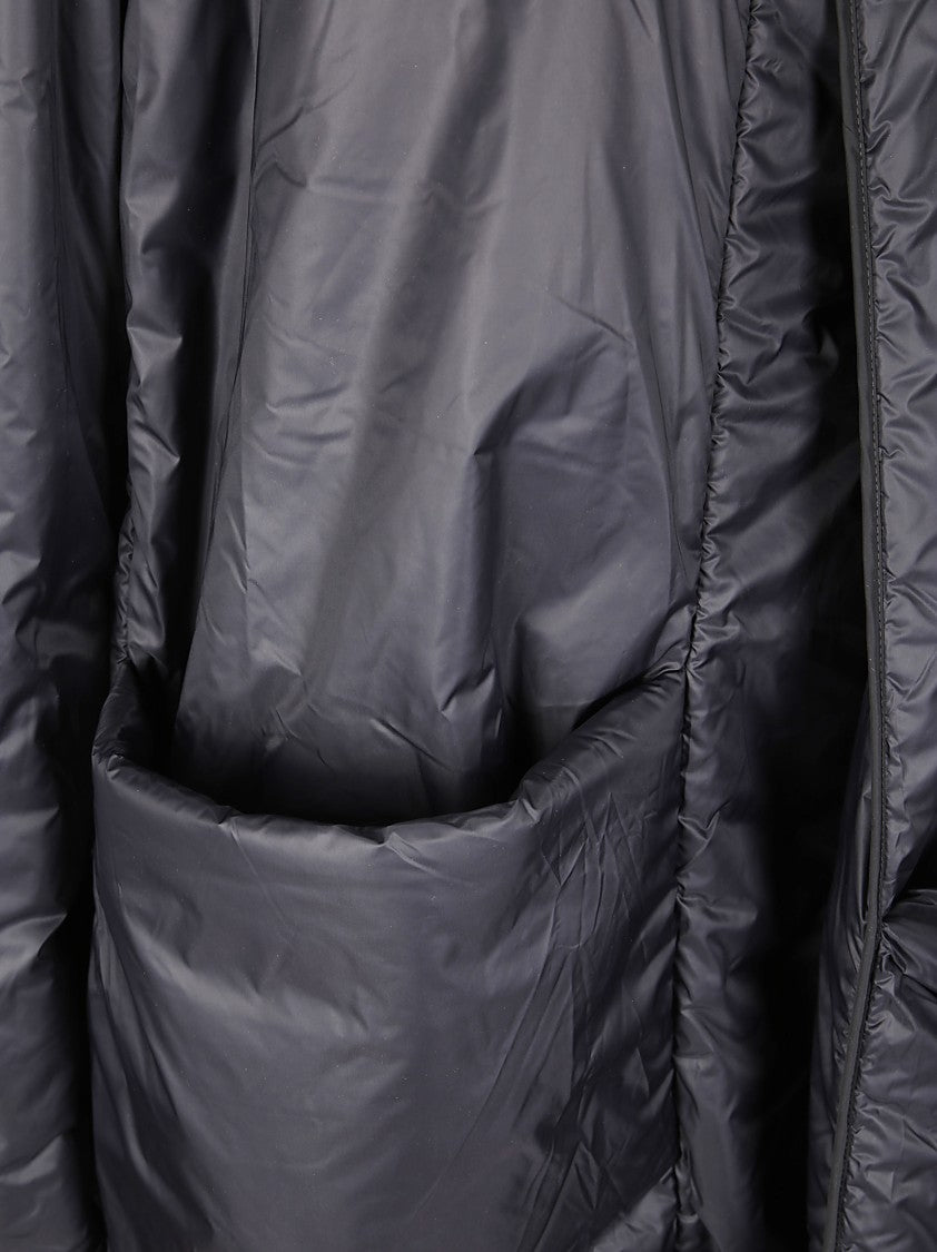 Maria Calderara Black Coat With Internal Drawstring