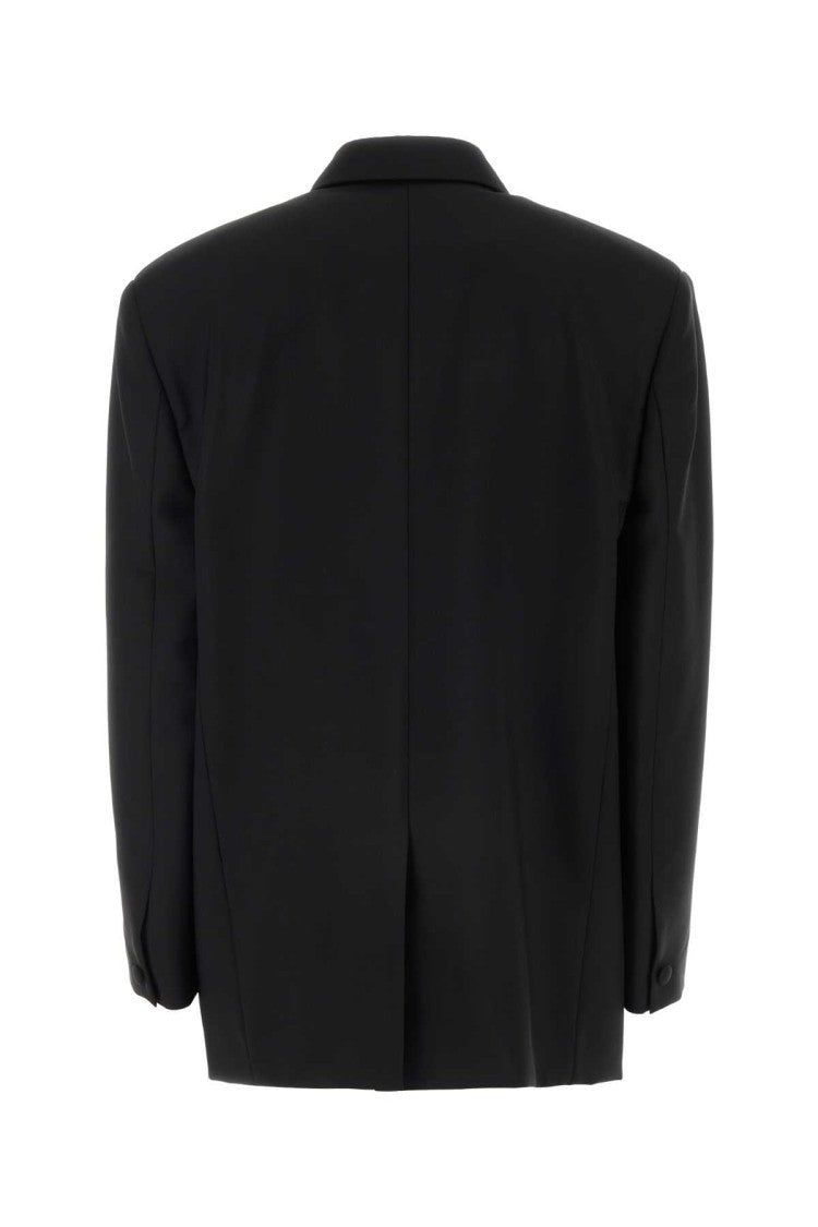 Givenchy Black Wool Blend Oversize Blazer