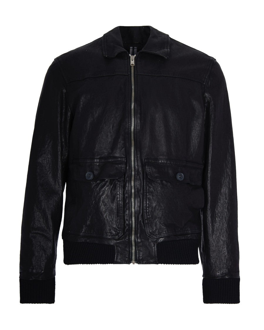 D-Four Black Bomber Jacket