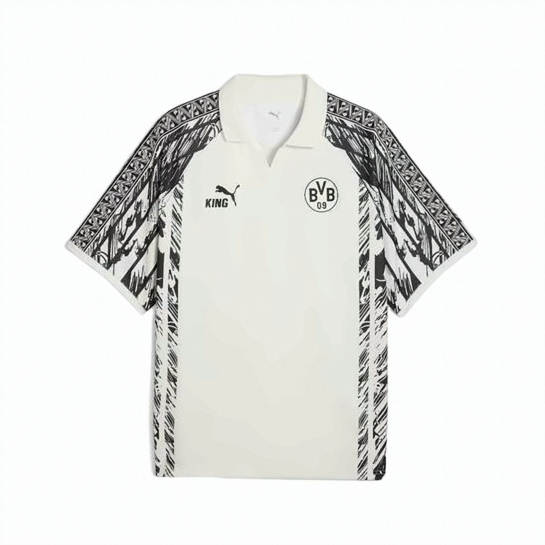 Puma Short-Sleeve Graphic Training Shirt With Polo Collar