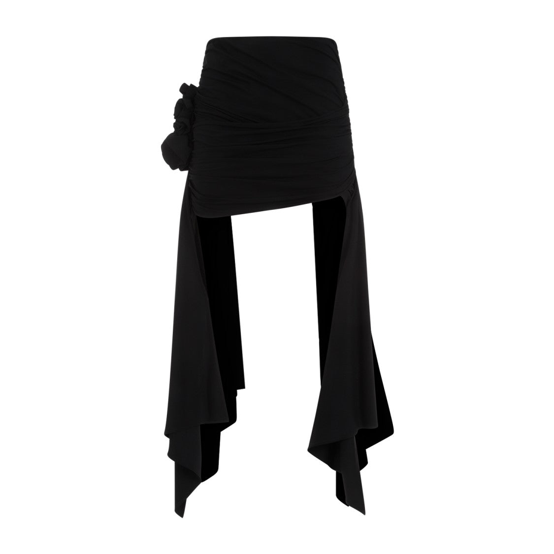 Magda Butrym Black Viscose Mini Skirt