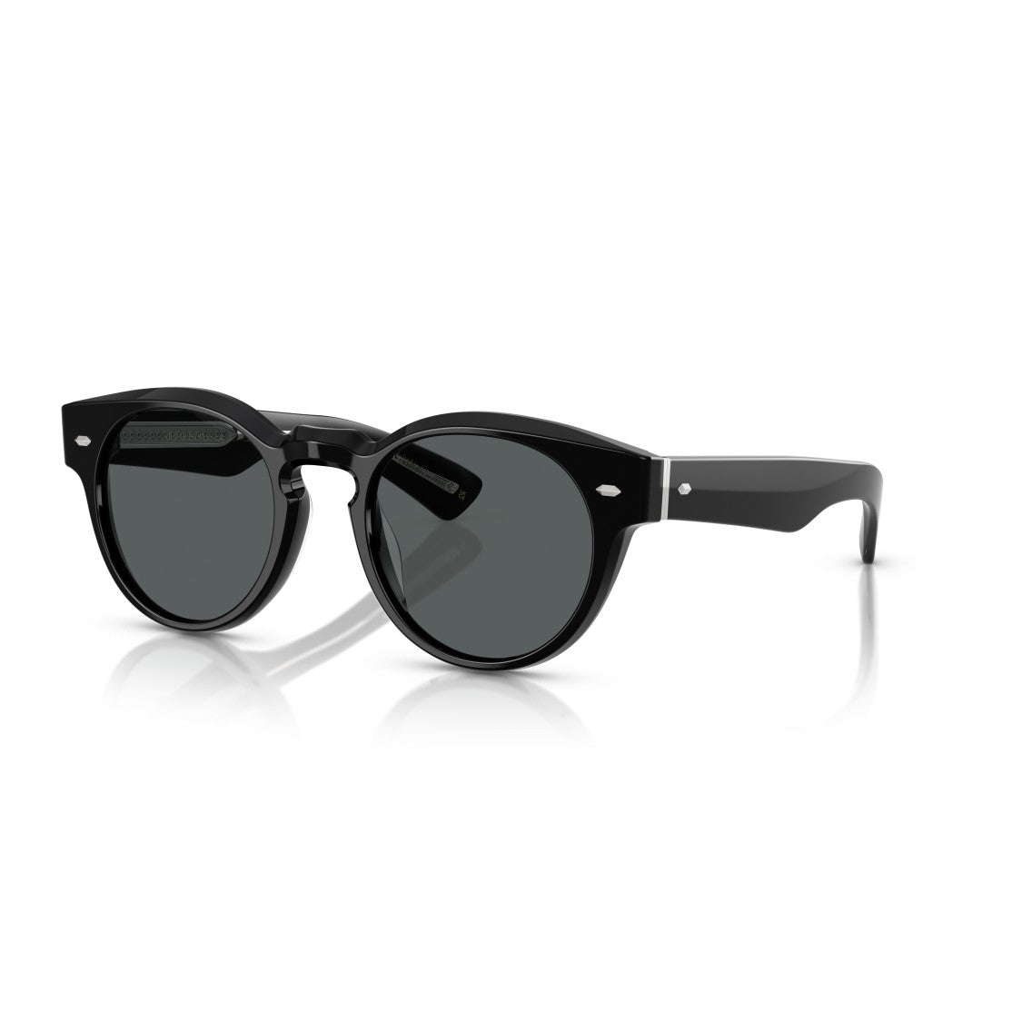 Oliver Peoples 0Ov5571su Round Frame Sunglasses With Subtle Silver Accents