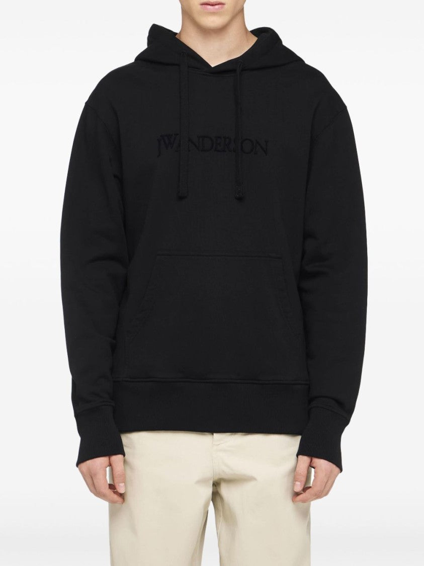 J. W. Anderson Classic Black Hoodie With Front Kangaroo Pocket