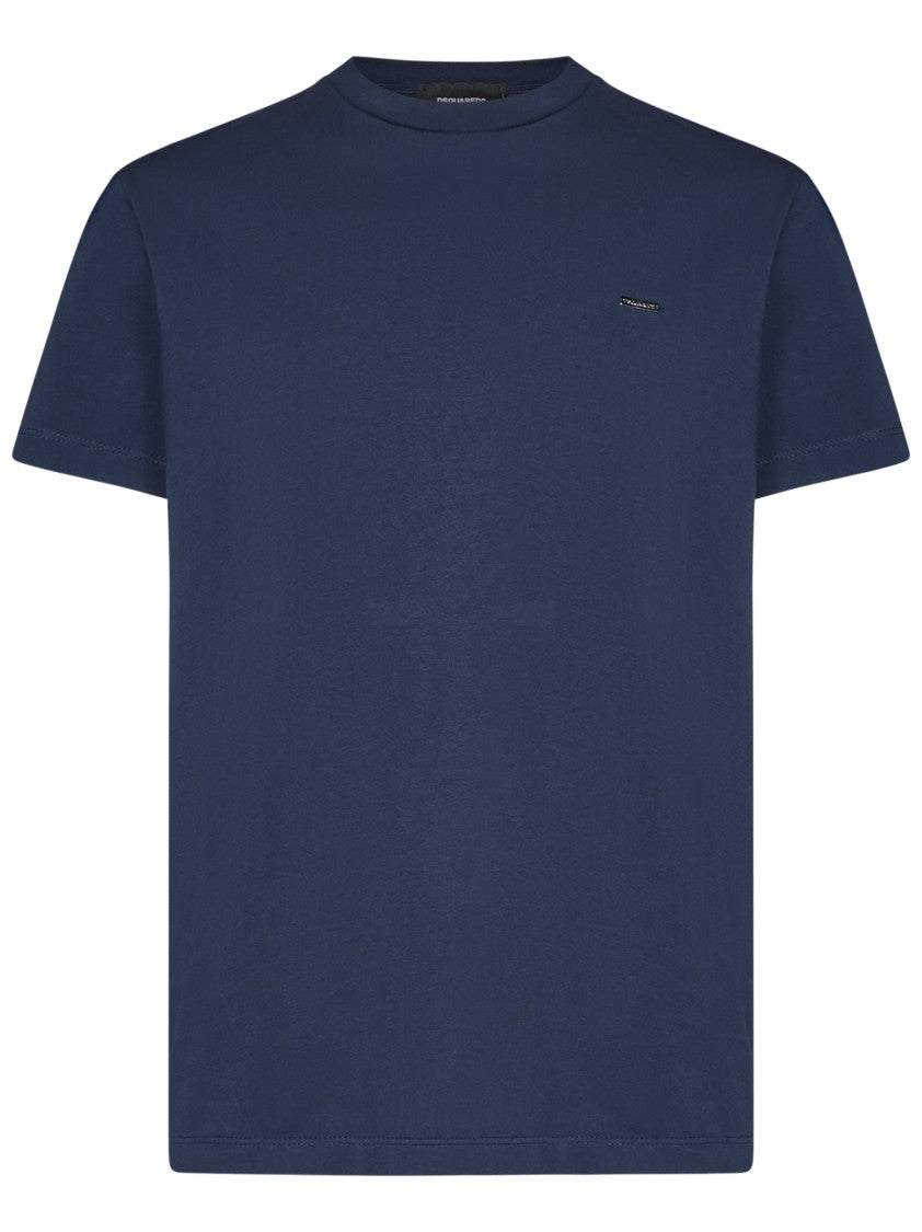 Dsquared2 Soft Blue Cotton Jersey T-Shirt