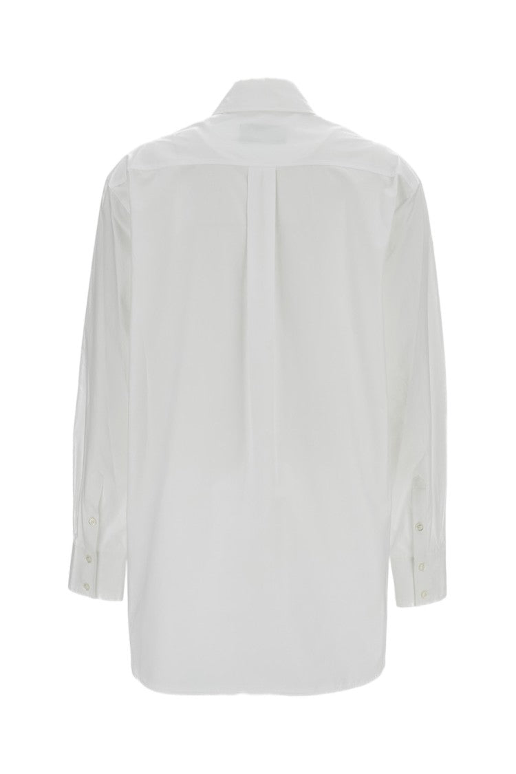 Simone Rocha White Cotton Crystal Embellished Shirt