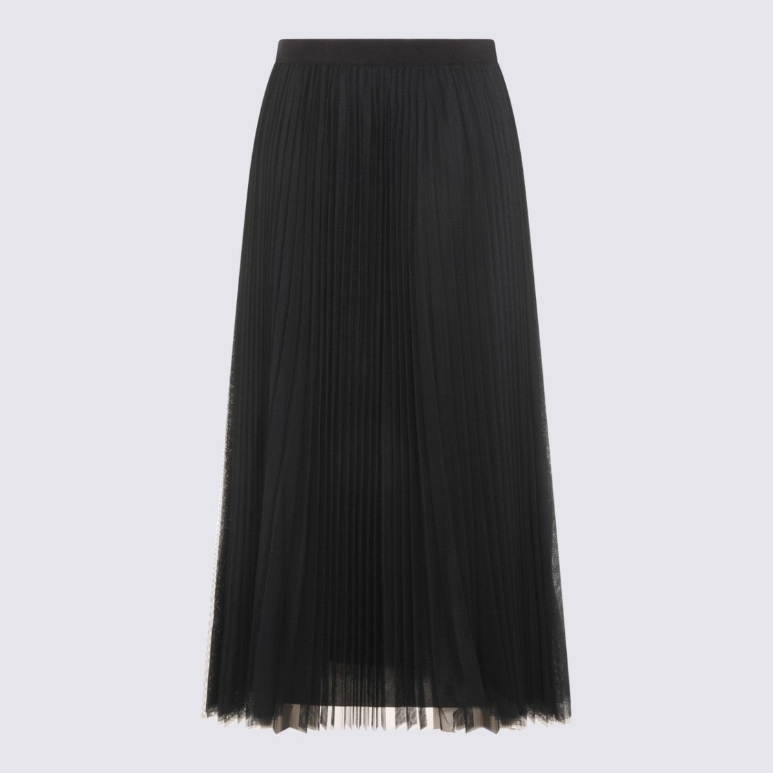 Fabiana Filippi Navy High-Waisted Maxi Skirt