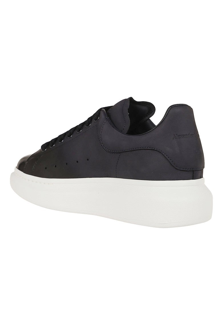 Alexander Mcqueen Oversized Indigo Blue Suede Dip-Dye Sneakers