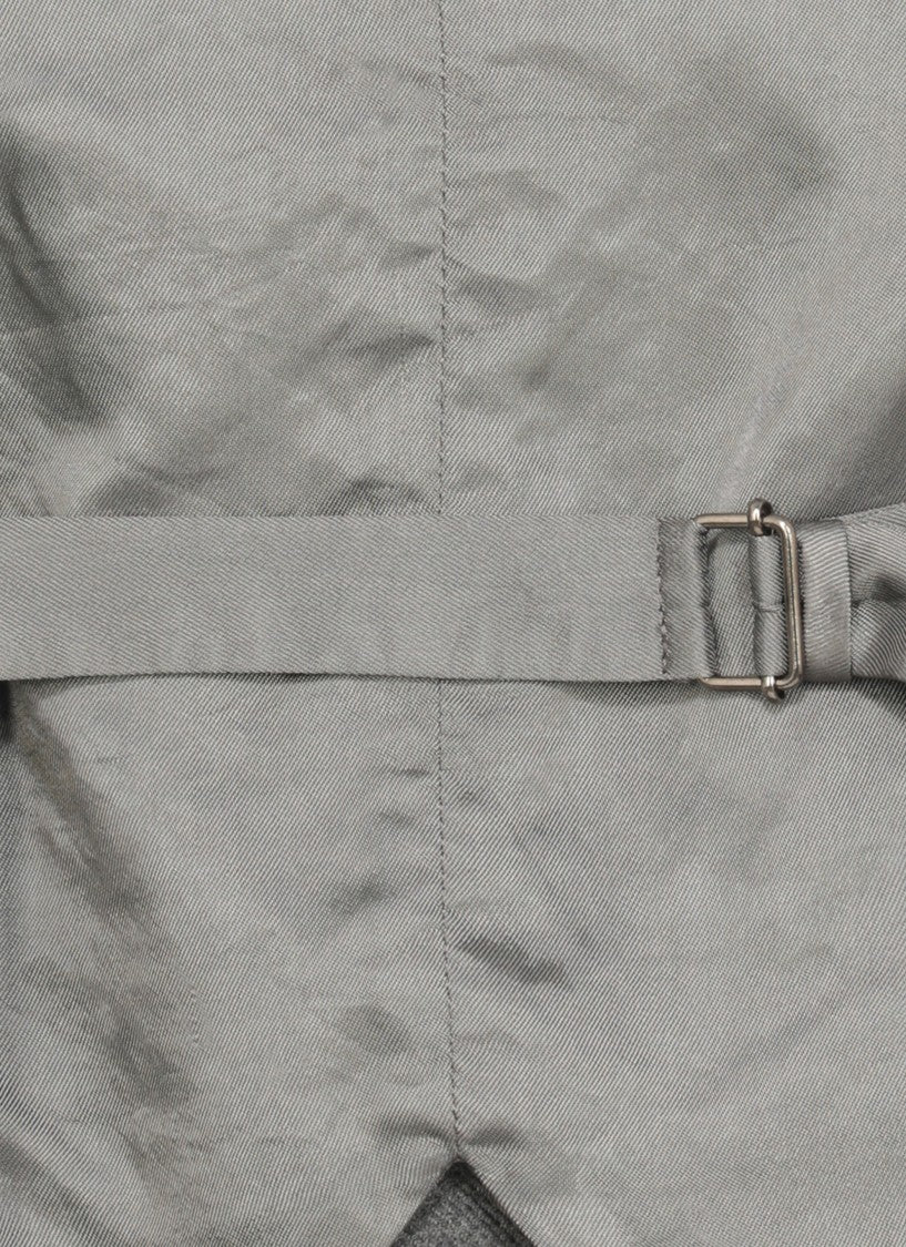 Mm6 By Maison Margiela Viscose Gilet With Rear Zip Fastening And Adjustable Straps