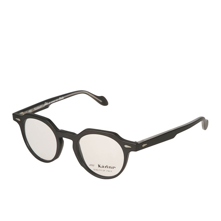 Kador Amadeus Geometric Round Black Eyeglasses