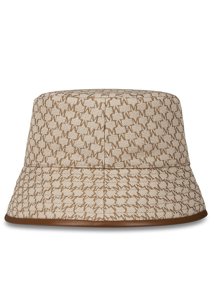 Max Mara Textured Bucket Hat With Logo Design