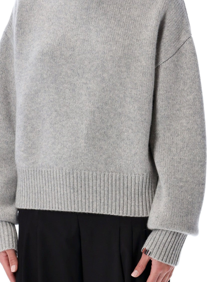 Extreme Cashmere Cropped Minimalist Top With Boxy Fit