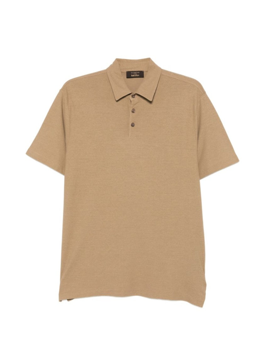Zanone Short-Sleeved Polo Shirt With Classic Collar And Button Placket
