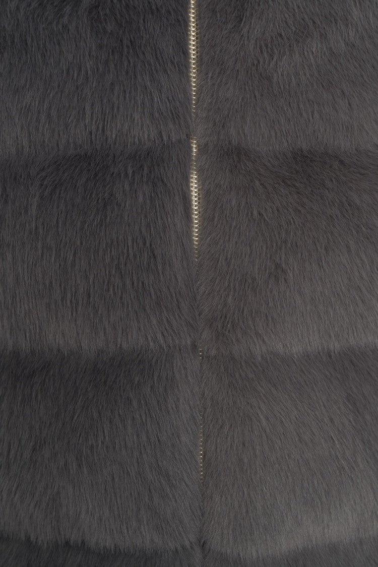 Herno Quilted Faux Fur Puffer Jacket