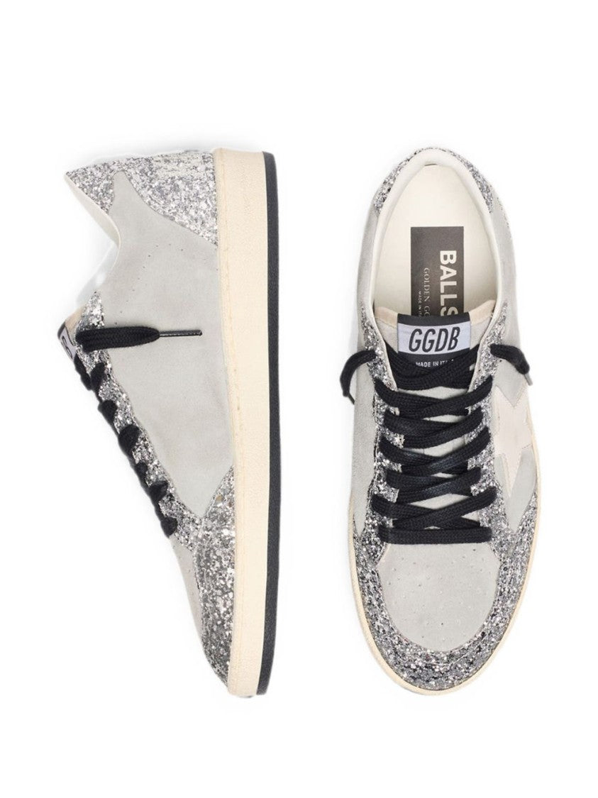 Golden Goose Low-Top Glitter Accent Star Detail Sneakers
